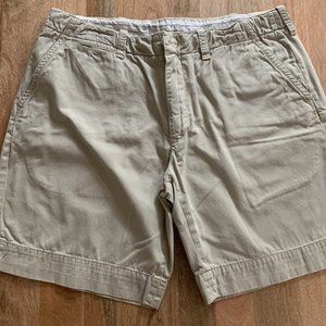 Polo Flat Front Khaki Shorts
